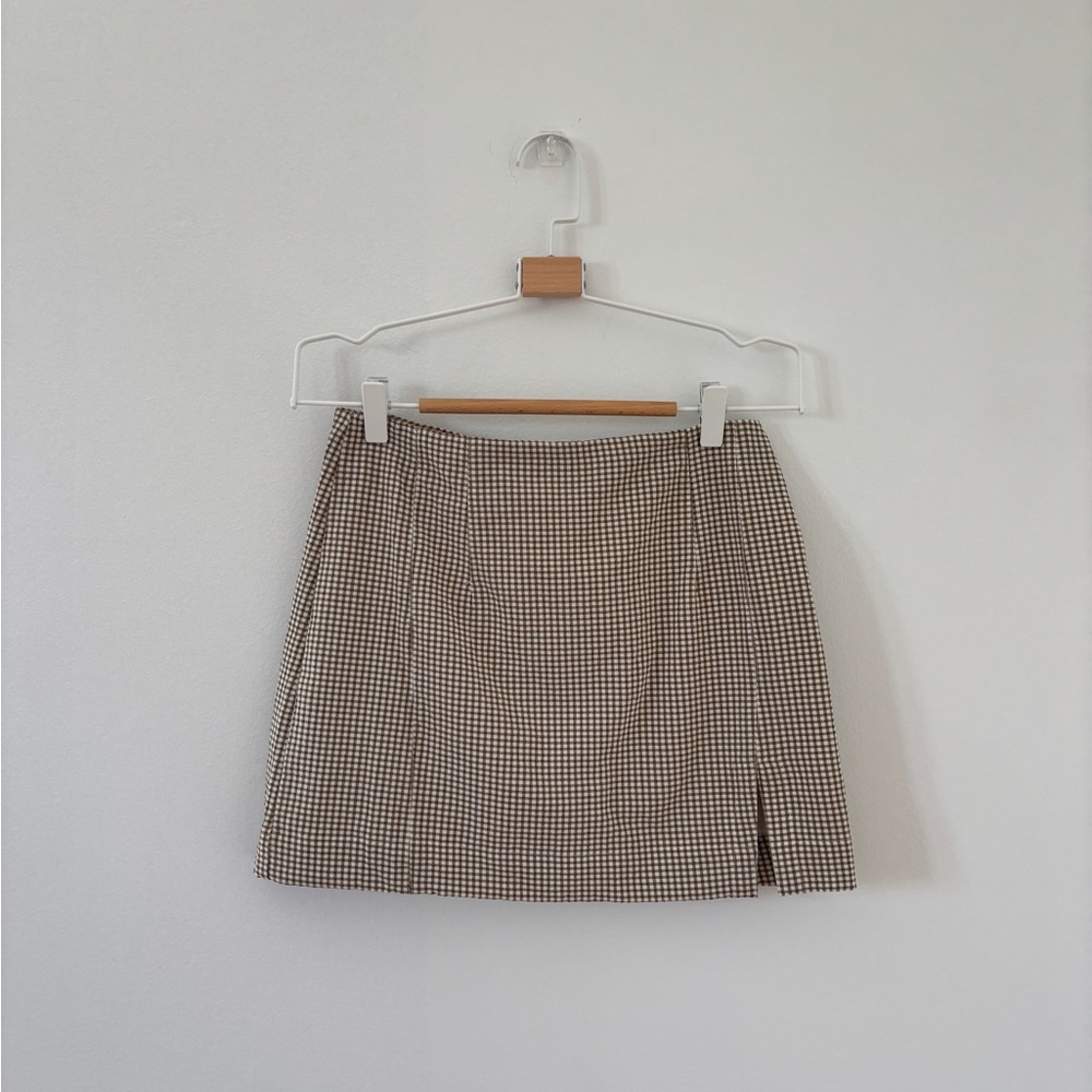 Oak and Fort Checked Skirt
